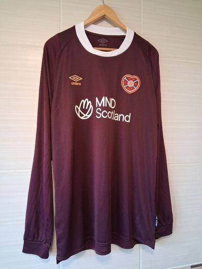 Heart Of Midlothian Jersey. Official Umbro Hearts Jersey. Long Sleeved.  Collect In Dublin Or Receive Via Post.