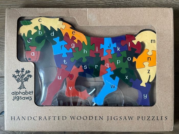 Alphabet Horse jigsaw puzzle wooden by Alphabet Jigsaws Brand new