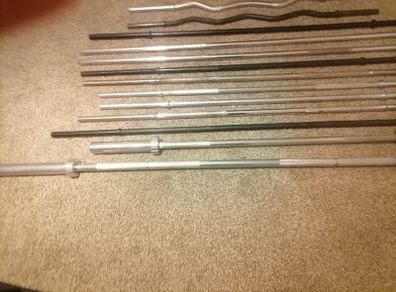 Gym / fitness bars / barbells