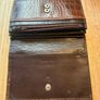 Brown Leather Crocodile Style Womens wallet Image 8