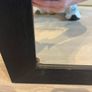 Black framed bevelled mirror Image 6