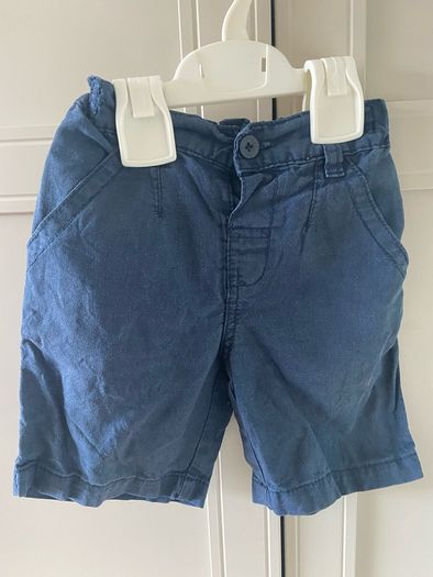 Next navy shorts 12-18 months