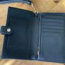 Coach Pebbled Black Leather Phone Wristlet Wallet Image 6