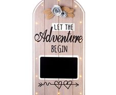 Large Adventure LED Wedding Sign