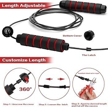 NEW SALE | Jumping Rope Adjustable For Men Women Kids - Jump Rope For Exercise Fat burning Workout Home or Gym personal Training Rope