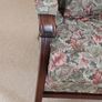 Solid Wood and Fabric Armchairs Image 2