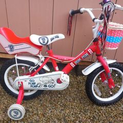 apollo pom pom Kids bike size 14 inch wheels
