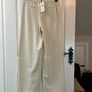 NEW Object Cream Wide Leg Trousers - Size 38 / Size 12 Image 4