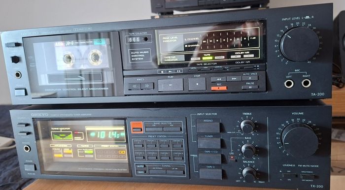 Onkyo TA-200 Deck + Onkyo TX-200 Amplituner