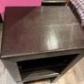 Brown leather bedside tables Image 2