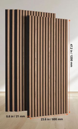 Walnut Wall Panels Acoustic 4pcs (30.6Sq FT)