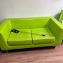 Lime Green sofas with chairs Image 2