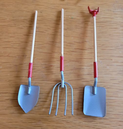 Miniature gardening items/ tools for dolls house - or fairy garden