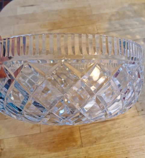 Large Vintage Waterford Crystal 10 inch Centerpiece Bowl Killeen Pattern Excellent Condition