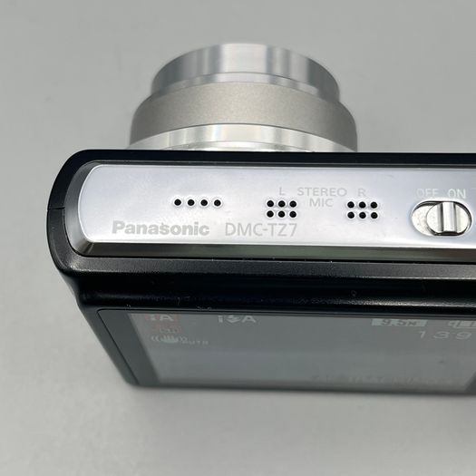 Panasonic Lumix DMC-TZ7 10.1MP Digital Camera Black with Silver Lens