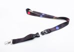 Happy Face Black Neck Lanyard Strap Cell Mobile Phone ID Card Key chain