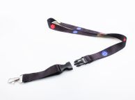 main image for ad Happy Face Black Neck Lanyard Strap Cell Mobile Phone ID Card Key chain
