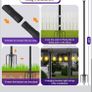4pack 3M String Light Pole, Metal Outdoor String Light Pole, Suitable for Courtyard,Backyard,Garden,Patio,Party,Wedding Hanging Light Pole,Rustproof and Sturdy with Hooks. Image 7