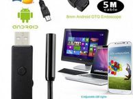 main image for ad 25441 Waterproof 7mm 6LED 5M USB Wire Inspection Camera