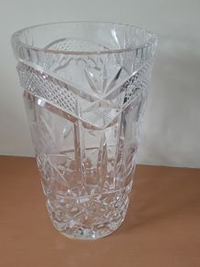 Vintage Waterford crystal large vase - 11inchs tall