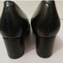 PieSanto Black Leather Court Shoes EU35 UK2 Wide G Fit Block Heel New Boxed  CAN POST Image 7