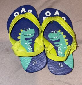 Dinosaur flip flops