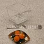 Vintage 1970s Lucite Acrylic Orange Jam Pot / Sugar Bowl with Spoon Retro Kitsch Image 6