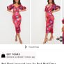 Red floral dress Image 2