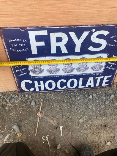 Frys Chocolate  sign
