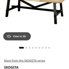 IKEA SKOGSTA Dining table 6 seater