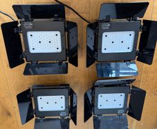4 x Radion XR15 Blue marine aquarium lights with slide mount and custom shades
