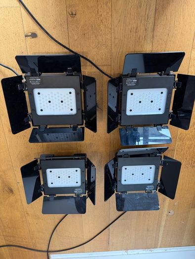 4 x Radion XR15 Blue marine aquarium lights with slide mount and custom shades