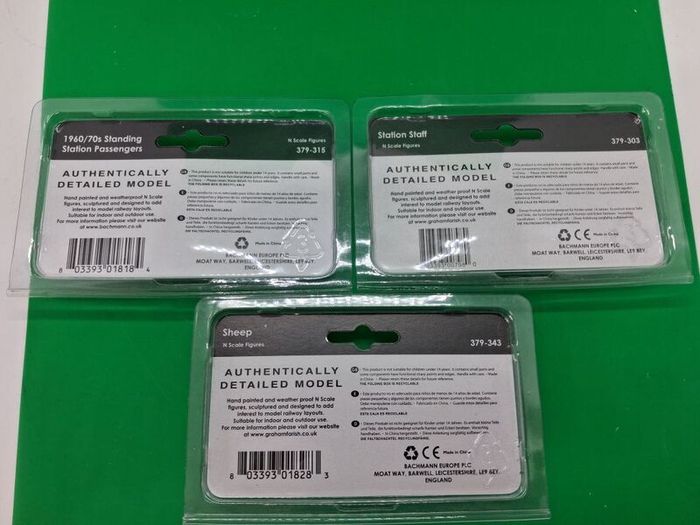 Postage - 3 x Graham Farish by Bachmann - N Gauge Figures -