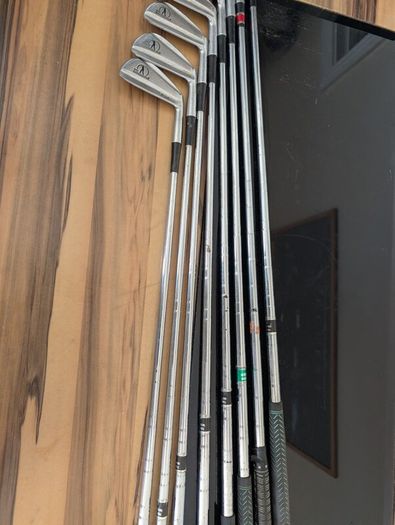 Vintage John letters golf clubs
