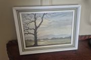 oil painting D.V Cowen atmospheric landscapes.