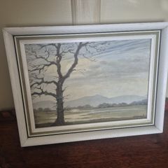 oil painting D.V Cowen atmospheric landscapes.