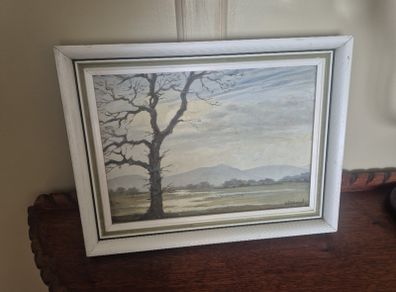 oil painting D.V Cowen atmospheric landscapes.