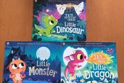 Ten Minutes to Bed Children Book Bundle x3 - Little Dinosaur, Dragon &amp; Monster