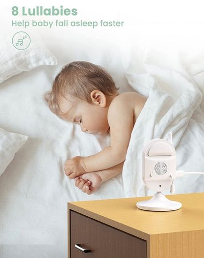 Baby Monitor Video with Camera 2.4 inch Digital Surveillance Camera with Sleep Mode Night Vision Temperature Sensor and 8 Lullabies VOX Mode (FREE POSTAGE)