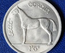 Ireland 1966 Excellent Half Crown Coin