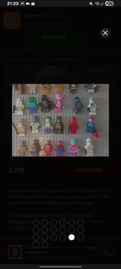 Lego 23kg for 200e / selling figures separately 120 for 300e