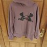 Womens Under Armour Rival Fleece Hoodie - Mauve/Dusty Purple (Size S) Image 2