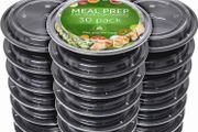 Meal Prep Containers with Lids - 30 Pack Portion Control Containers Freezer Containers with Lids - Re-usable Microwavable Containers Lunch Containers Food Prep Containers with Lids
