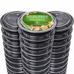 Meal Prep Containers with Lids - 30 Pack Portion Control Containers Freezer Containers with Lids - Re-usable Microwavable Containers Lunch Containers Food Prep Containers with Lids
