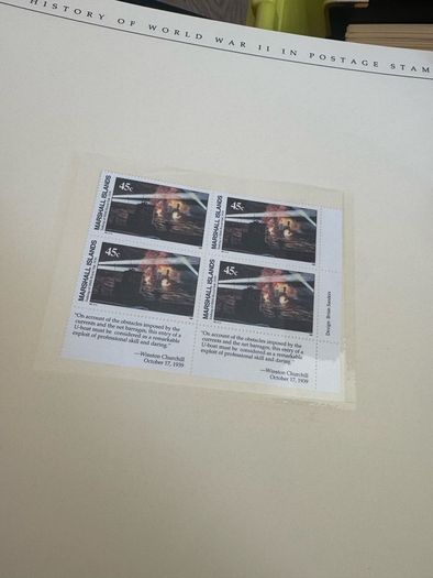 The History of World War II in post stamps