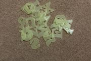 Glowing in dark letters stickers