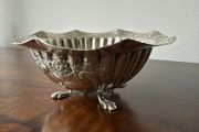 Vintage Ornate Metal Footed Bowl