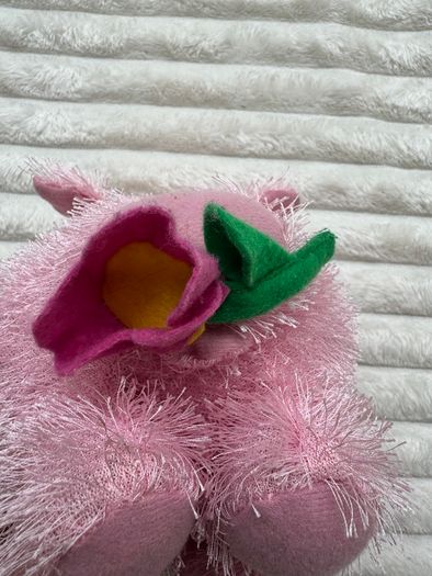 Plush Pig Paws with flowers pink Paws Dirty Please look at the pictures