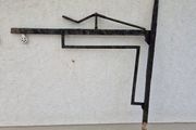 Antique Cast iron fire crane