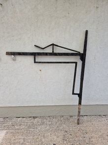 Antique Cast iron fire crane